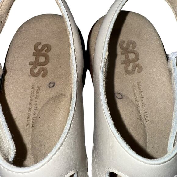 SAS Tripad Comfort Quatro Sandals Slingback Beige Bone Leather 8 N - Picture 12 of 12